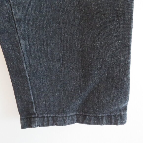 PLAYBOY Y2K Black Wide Leg High Rise Baggy Carpenter Jeans - Size 3 / 28 Waist - Picture 7 of 16